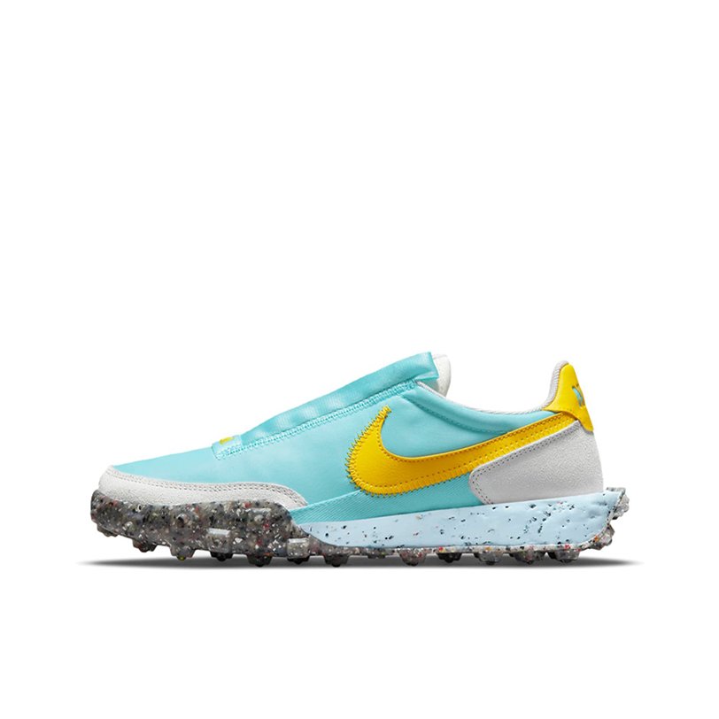 推荐商品：Nike Waffle Racer Crater 跑鞋 防滑耐磨轻便透气舒适减震时尚复古潮流百搭圆头 绿色/黄色