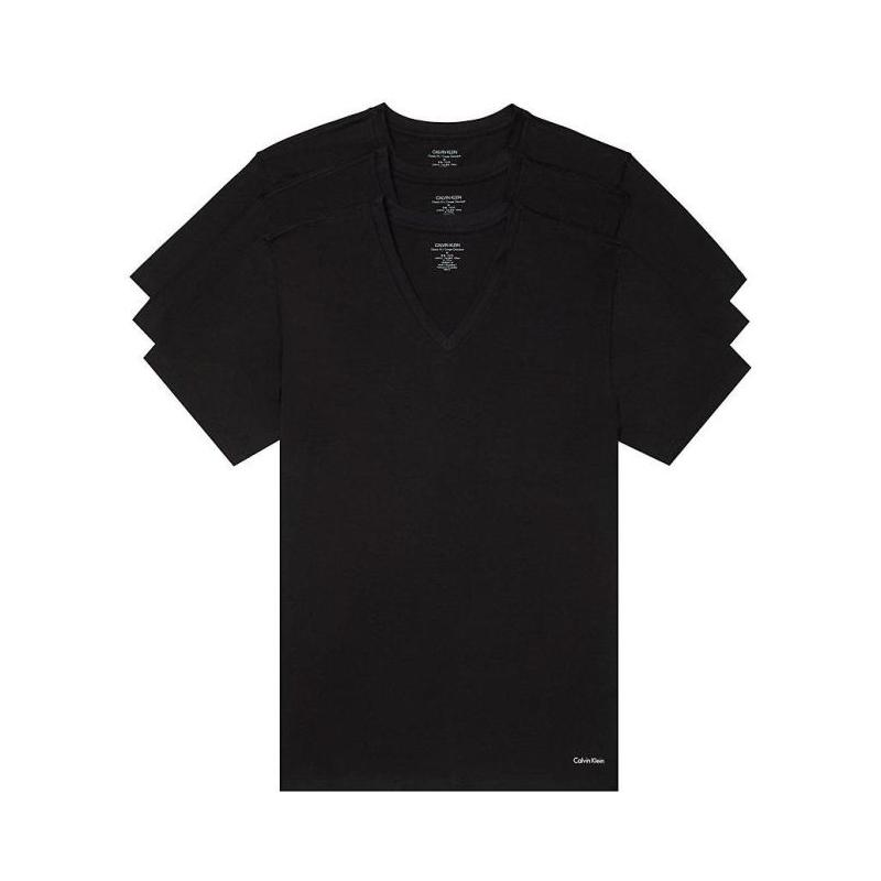 Calvin Klein 纯棉V领短袖T恤（3件）Cal001-NB4012 H300645