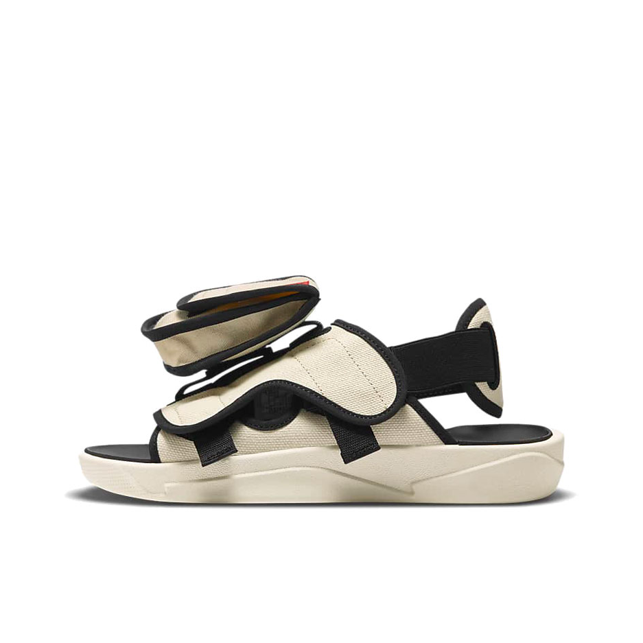推荐商品：JORDAN LS SLIDES 户外运动 防滑轻便 机能风 魔术贴 凉鞋 米白/黑色