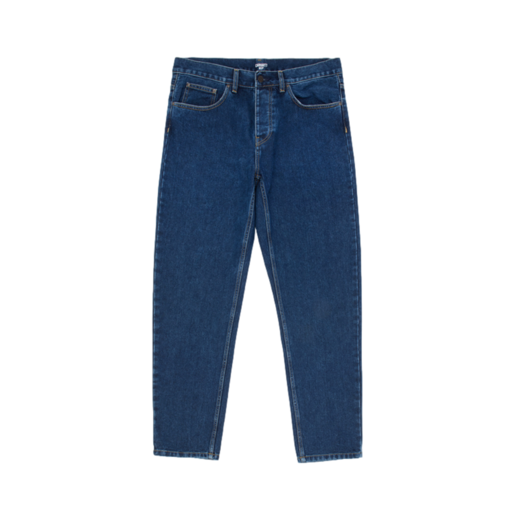 Carhartt WIP经典LOGO标签潮流直筒牛仔裤
