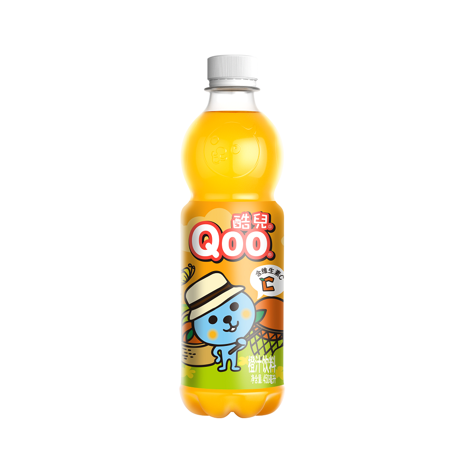 推荐商品：Qoo/酷儿 果味饮料 瓶装 蜜桃味 橙汁450ml