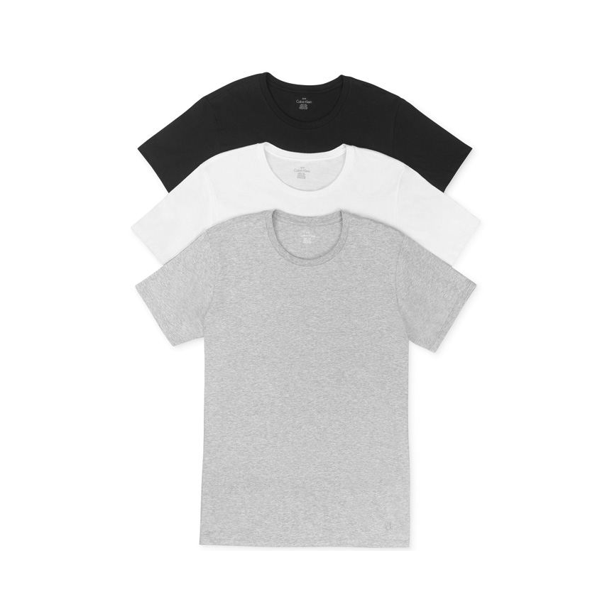 Calvin Klein 棉质弹力圆领短袖T恤（3件）MC11922545