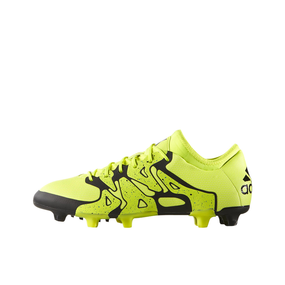 推荐商品：adidas X 15.1 Leather FG/AG 顶级 混钉 胶质 人草 足球鞋 黄色/黑色