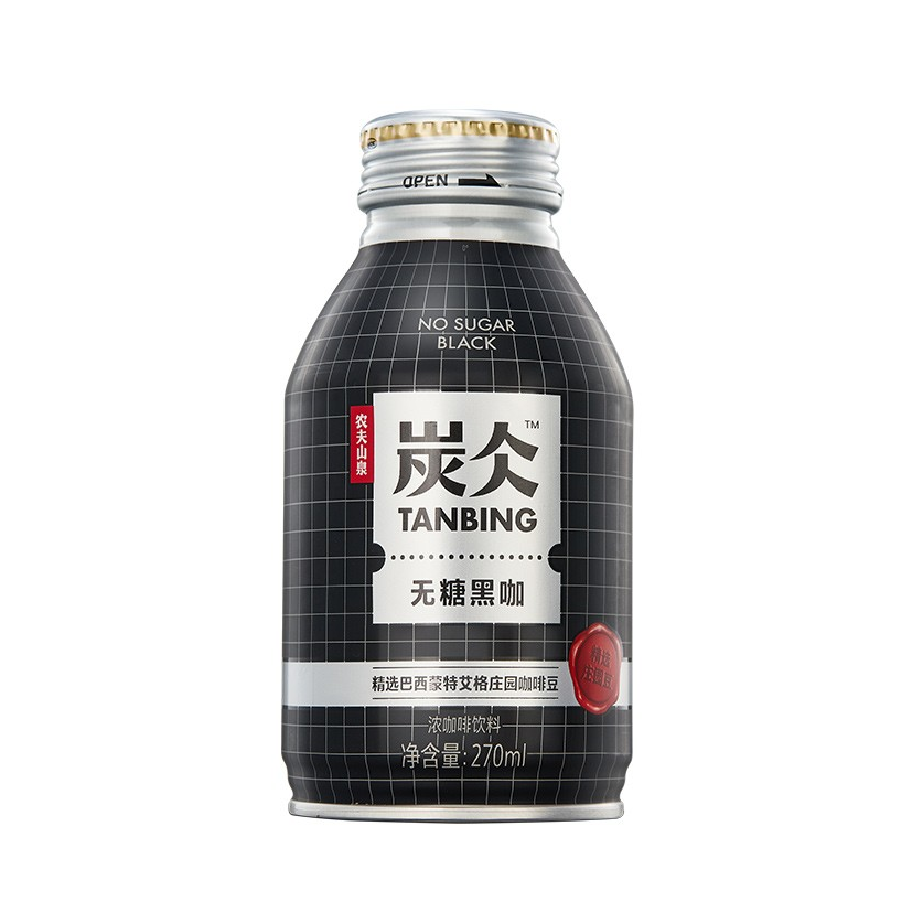 推荐商品：Tanbing/炭仌 即饮咖啡饮料 270ml 瓶装 无糖黑咖