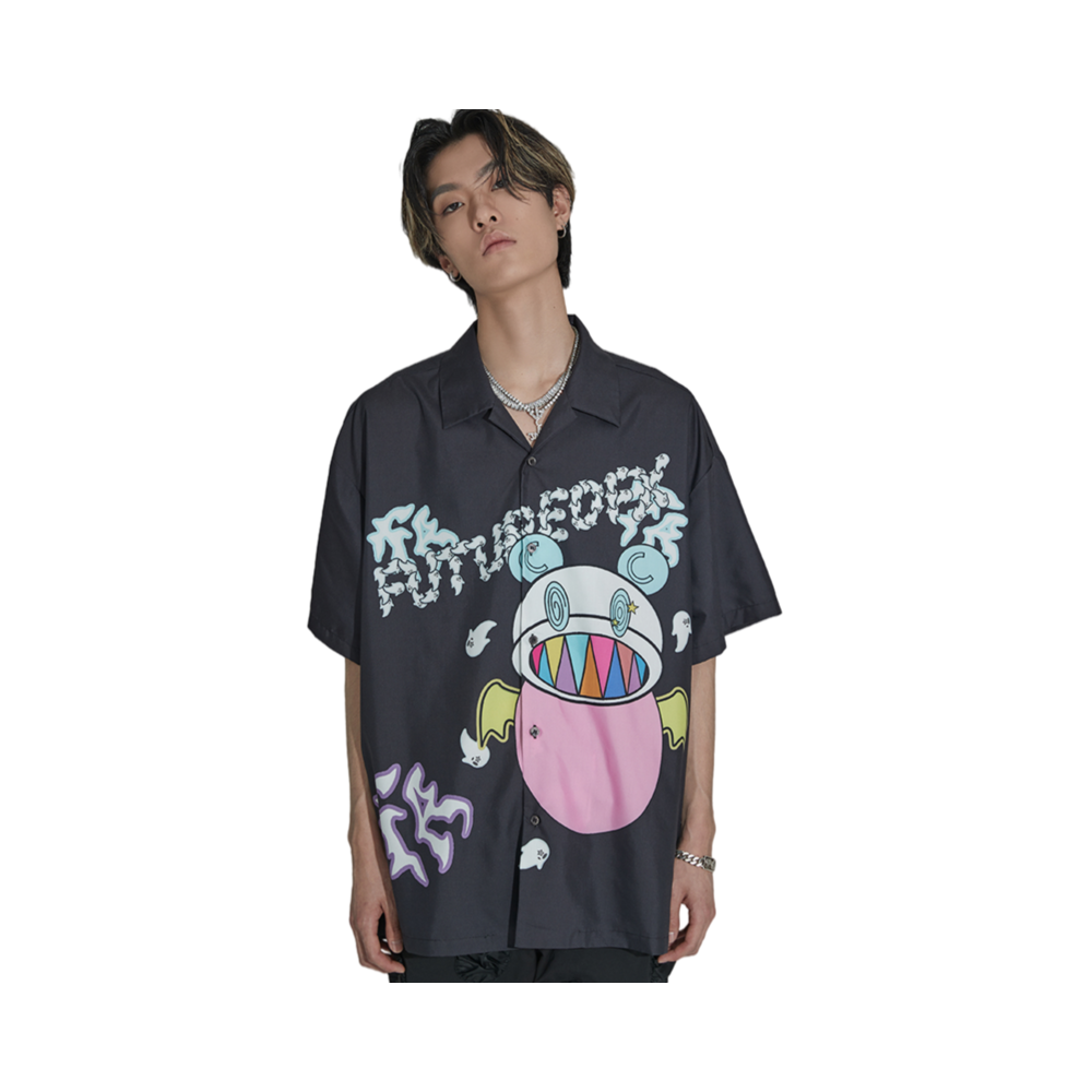 FUTUREOFX 百搭潮流ins设计感logo衬衫