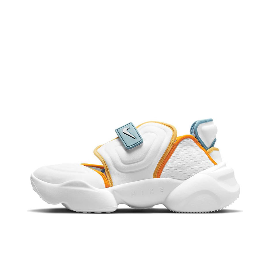 推荐商品：Nike Aqua Rift 运动休闲鞋 防滑耐磨减震轻便魔术贴拼接舒适百搭时尚潮流织物 白色/黄色/蓝色