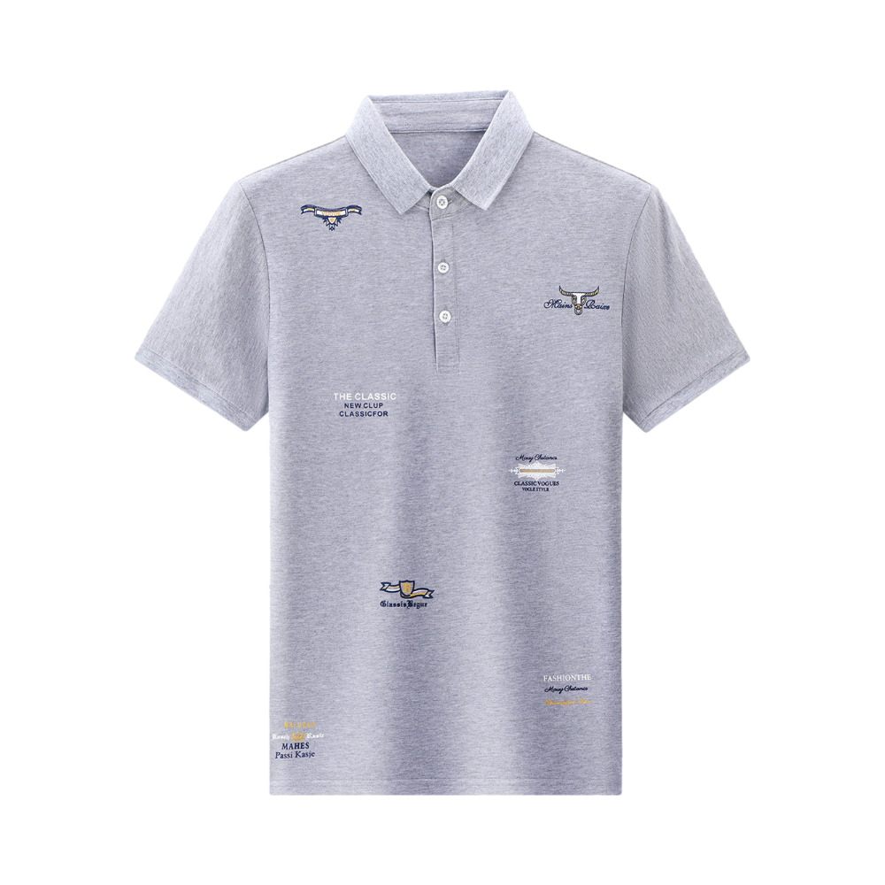 Lavico 时尚刺绣简约短袖POLO衫 LX1DP211531