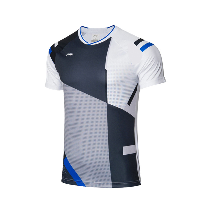 Li Ning 速干凉爽短袖T恤透气羽毛球服 男女同款 AAYR009