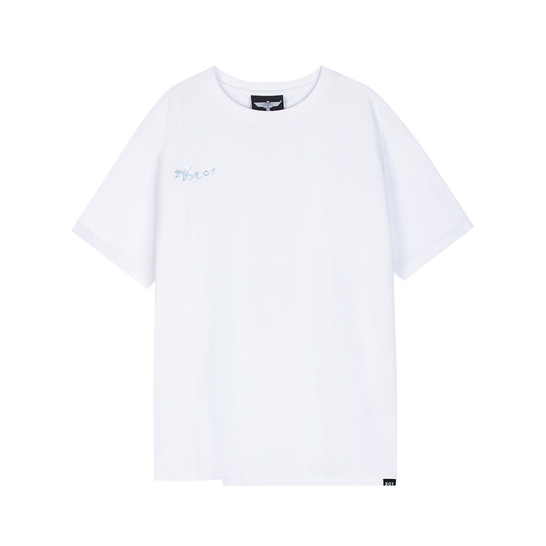 Boy London 后背烫银大老鹰LOGO印花短袖T恤 男女同款 B212NCX01701
