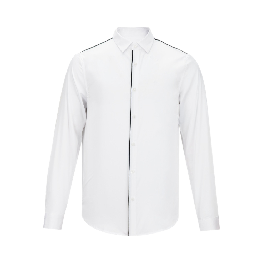 Armani Exchange 滚边撞色条衬衫 3KZC06 ZNAUZ