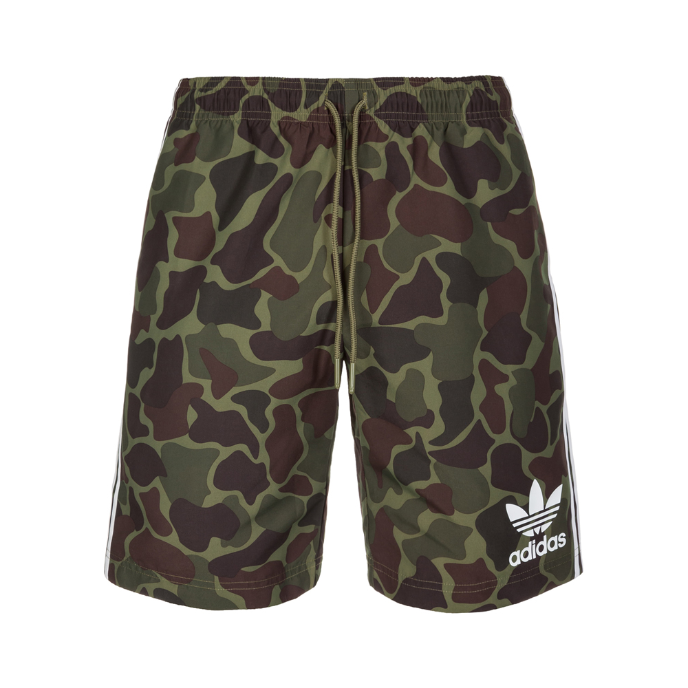 adidas Originals 三叶草迷彩沙滩裤运动短裤 BK0012