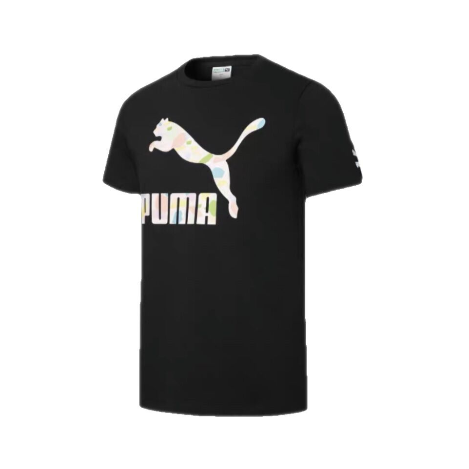 Puma 徽标Logo字母印花圆领短袖T恤 男女同款 533999