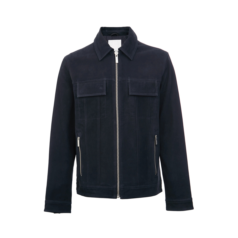 Jack Jones 杰克琼斯 潮流机车服羊皮皮衣工装夹克 220310007