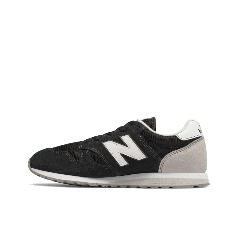 推荐商品：New Balance 520 运动休闲鞋 时尚百搭减震防滑耐磨舒适透气织物复古低帮 黑/灰