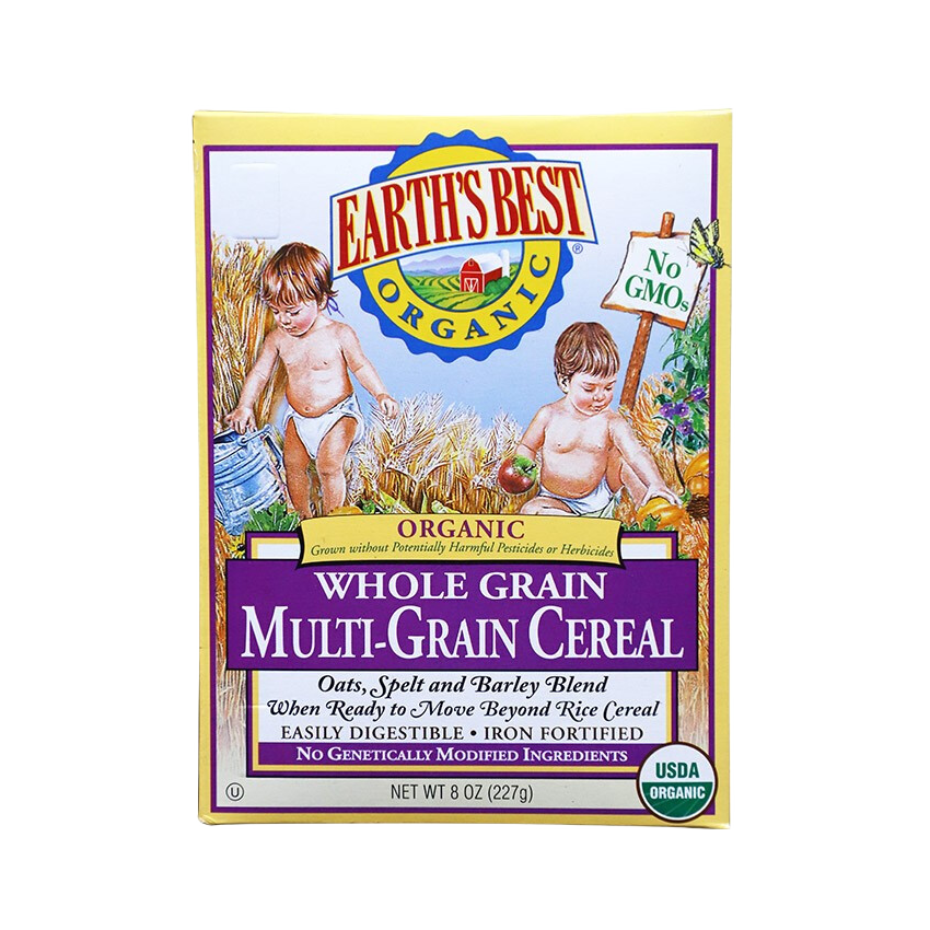 推荐商品：爱思贝/EARTH’S BEST 进口欧版海外版婴儿辅食有机高铁营养米糊米粉谷物