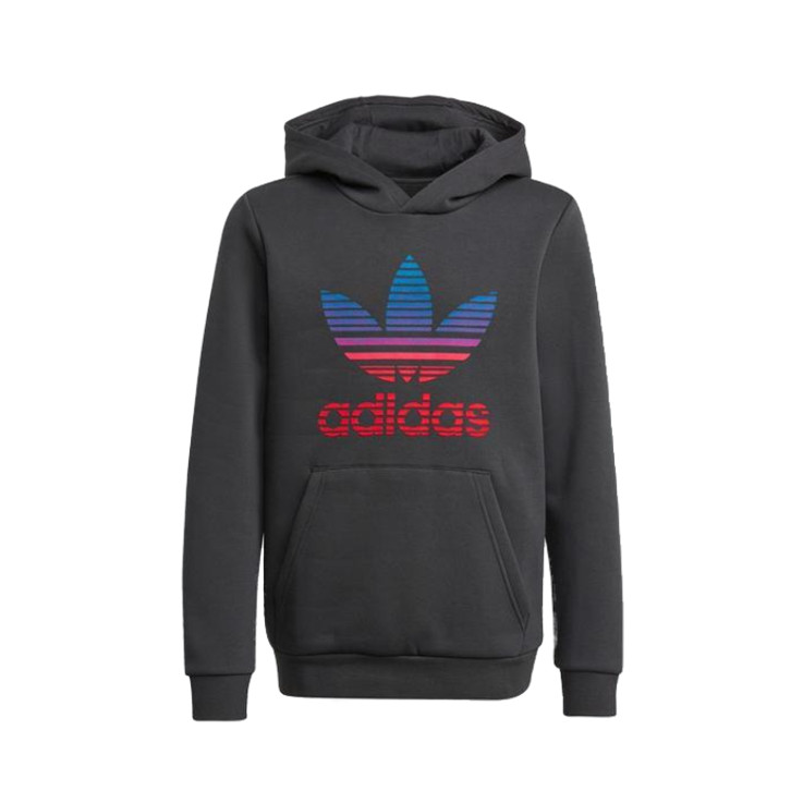 adidas Originals童装 套头印花logo连帽卫衣 大童 GP0158