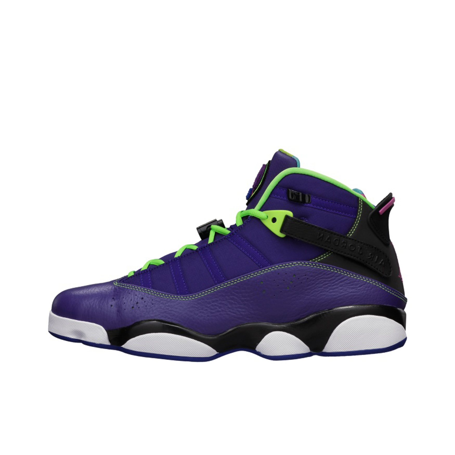 推荐商品：Air Jordan 6 Rings 六冠王 篮球鞋 zoom air缓震透气耐磨复古潮流百搭防滑包裹性 Bel Air 亮紫