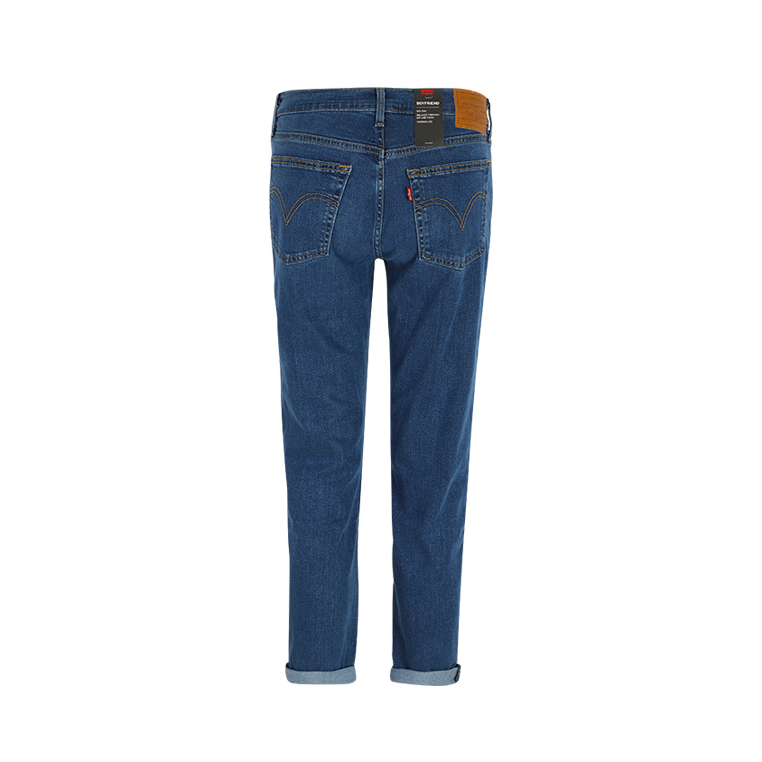 Levi's 休闲潮流修身时尚直筒高腰牛仔长裤 19887-0211