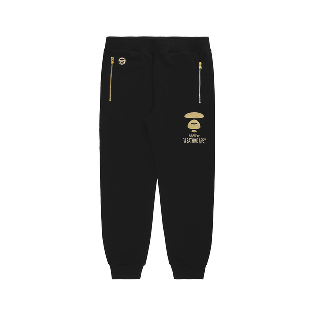 Aape 字母刺绣束脚拼接休闲长裤 6557
