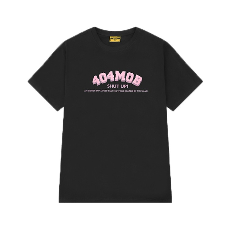 404MOB 字母logo印花短袖T恤 男女同款 TTDX00704WS