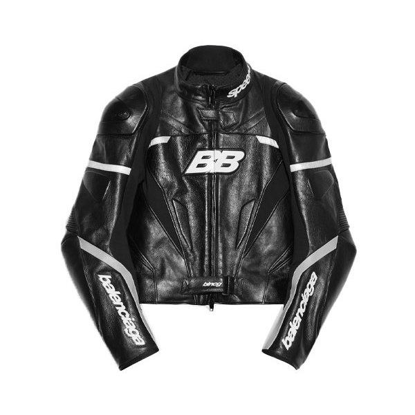 Balenciaga/巴黎世家 Biker亮面牛皮革夹克