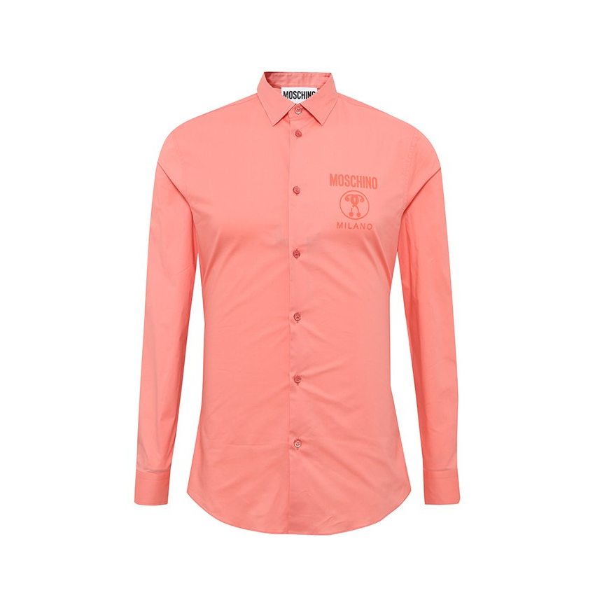 Moschino 小标纯色长袖衬衫 A0204 2036