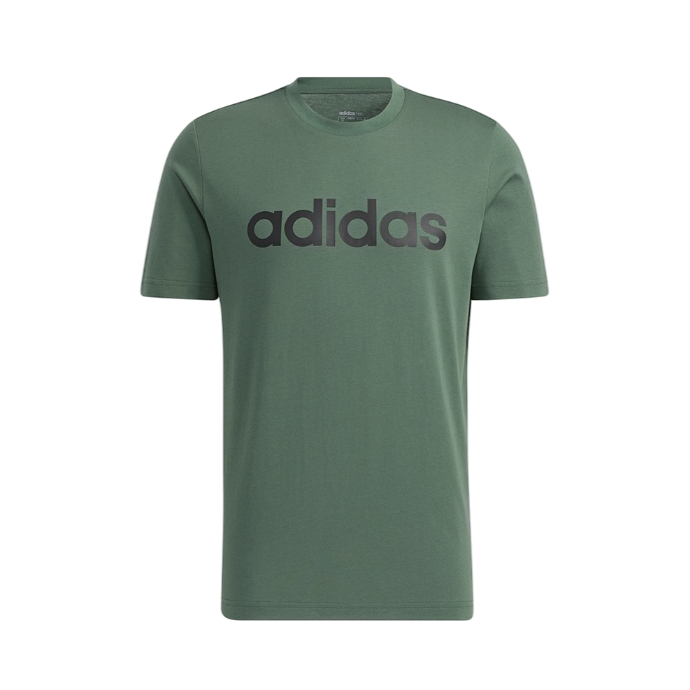 adidas 印花圆领运动直筒短袖T恤 HC9949