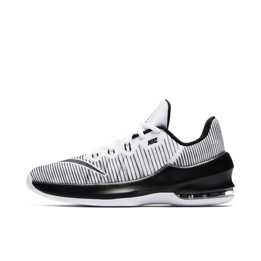 推荐商品：Nike Air Max Infuriate 2 防滑耐磨 减震透气 实战 回弹 篮球鞋 White/Black 白黑条纹