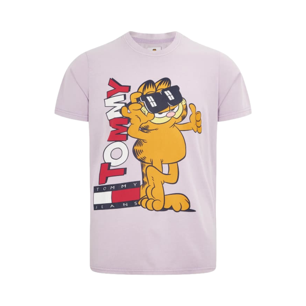 Tommy Hilfiger 加菲猫LOGO印花短袖T恤 男女同款 DM0DM12192