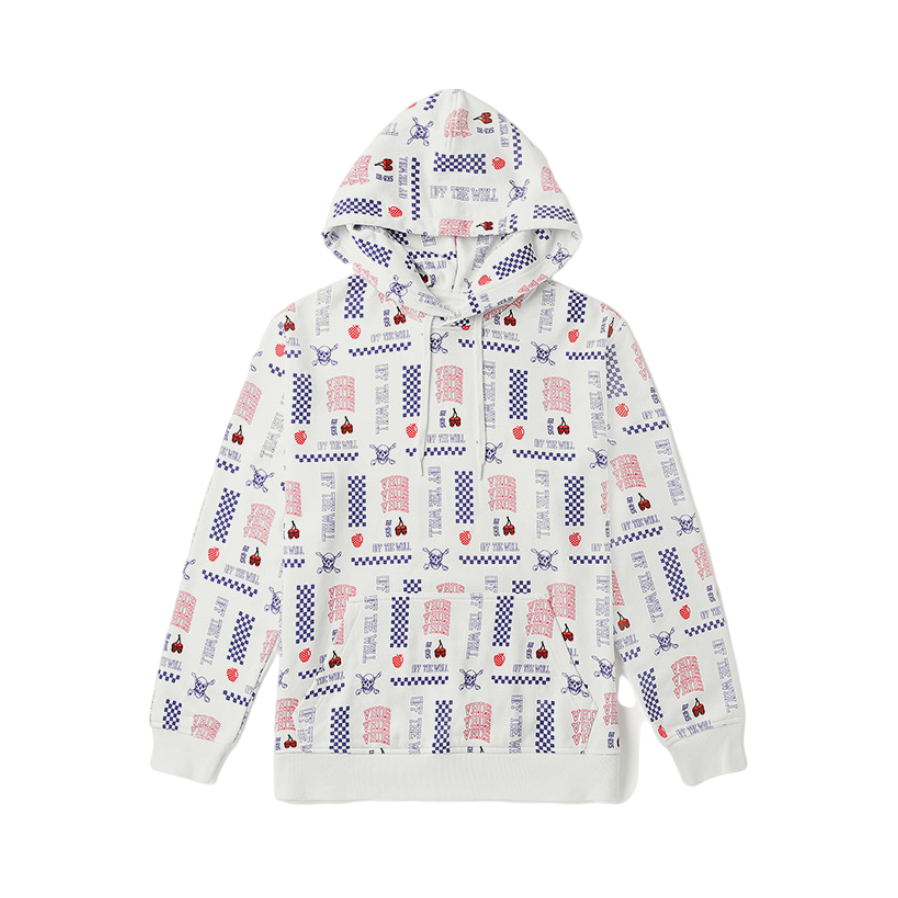 Vans 满身草莓骷髅印花连帽卫衣 男女同款 VN0A4UTVZH3