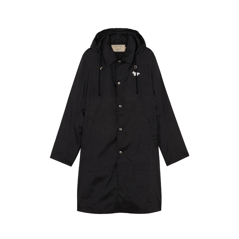 Maison Kitsune 白狐狸刺绣休闲潮流大衣 GM02254WQ0033