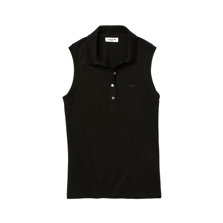 LACOSTE 运动无袖修身紧身性感标贴POLO衫 PF5445