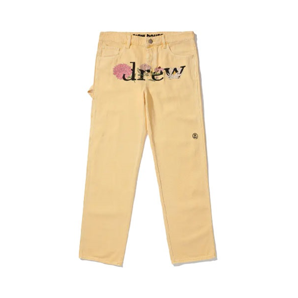 Drew House SS21 Carpenter Jean - Drew 花卉刺绣牛仔裤