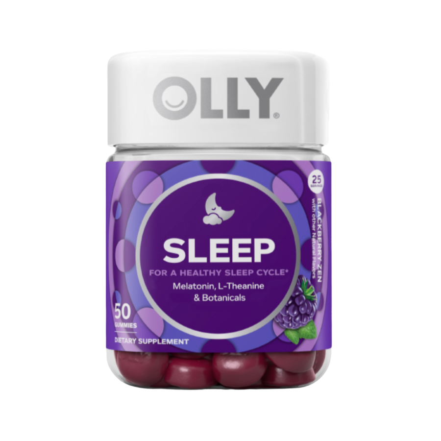 推荐商品：OLLY 睡眠家族系列 褪黑素软糖 瓶装 安眠褪黑色素