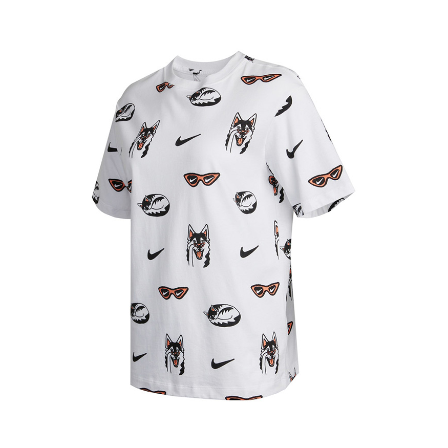 Nike 女装 卡通弹幕运动短袖T恤DJ1833
