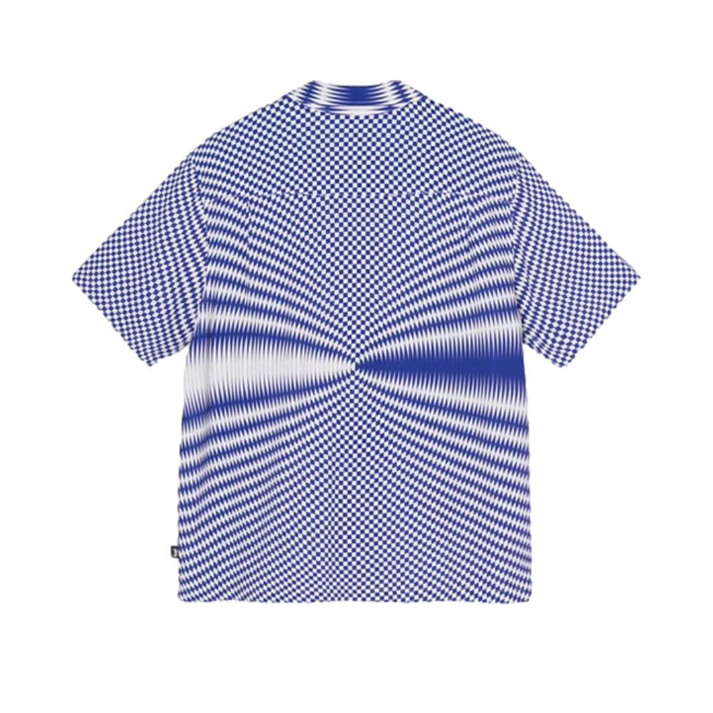 STUSSY 迷幻格纹短袖衬衫 男女同款 1110165