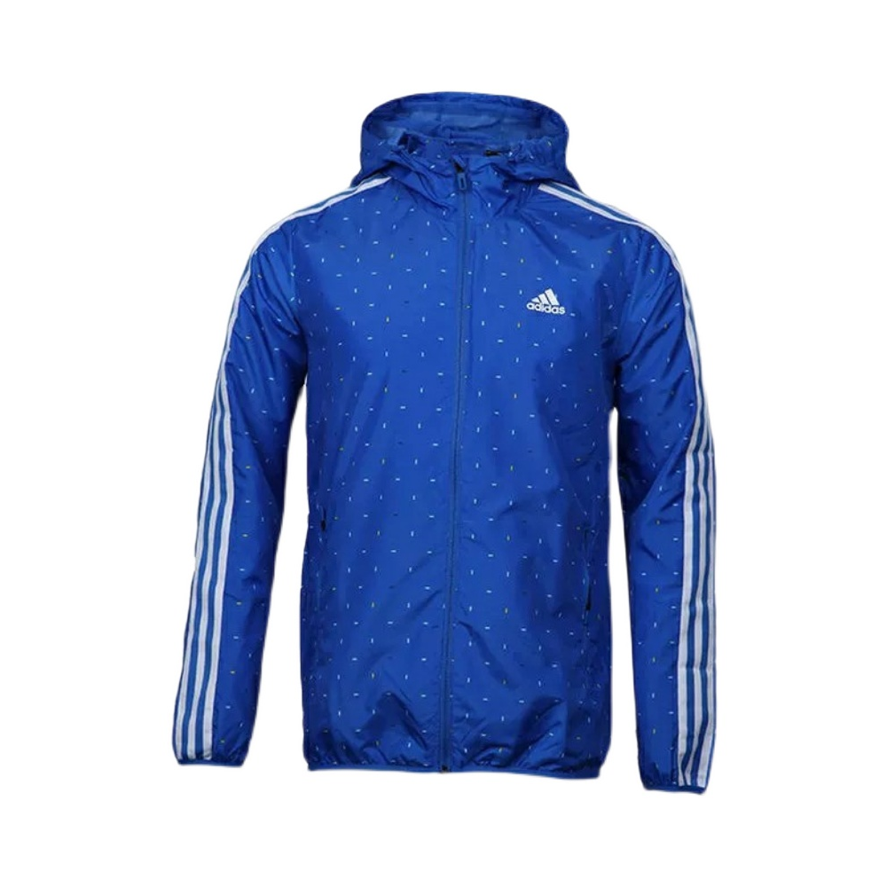 adidas 休闲运动梭织防风夹克外套 AY3784