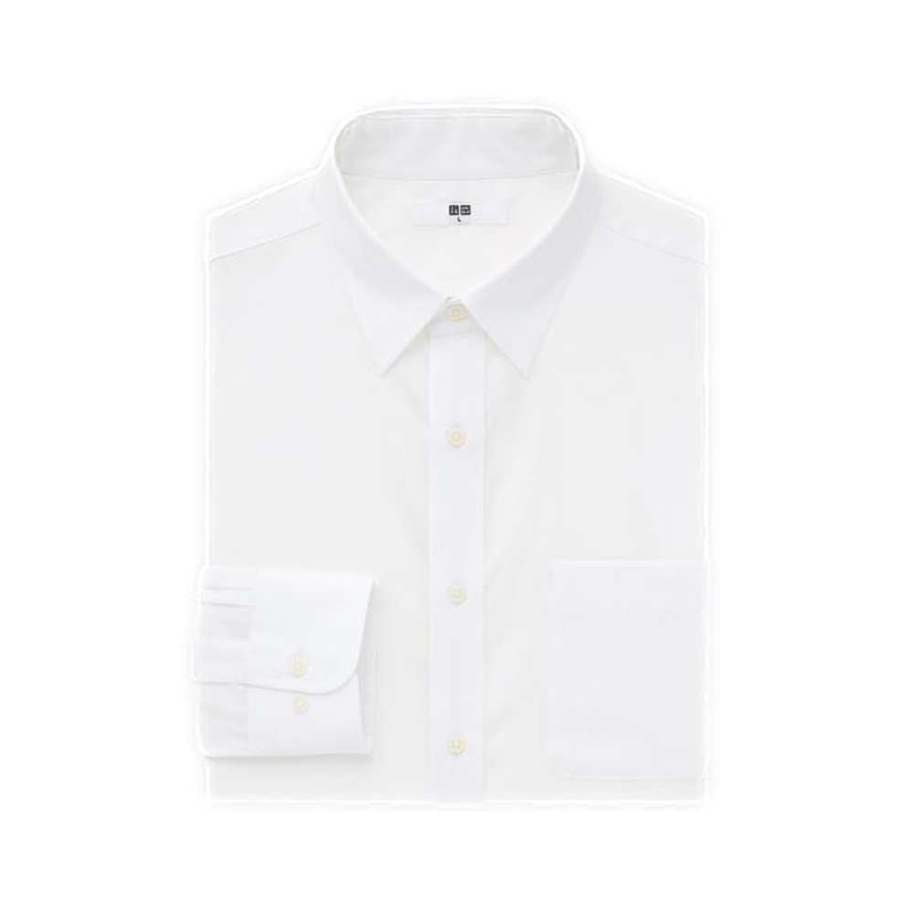 UNIQLO 精纺府绸长袖衬衫 439605