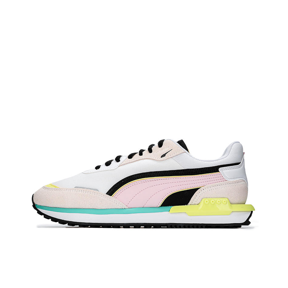 推荐商品：Puma/彪马 City Rider 运动休闲鞋 轻便透气防滑耐磨复古 白色/粉色