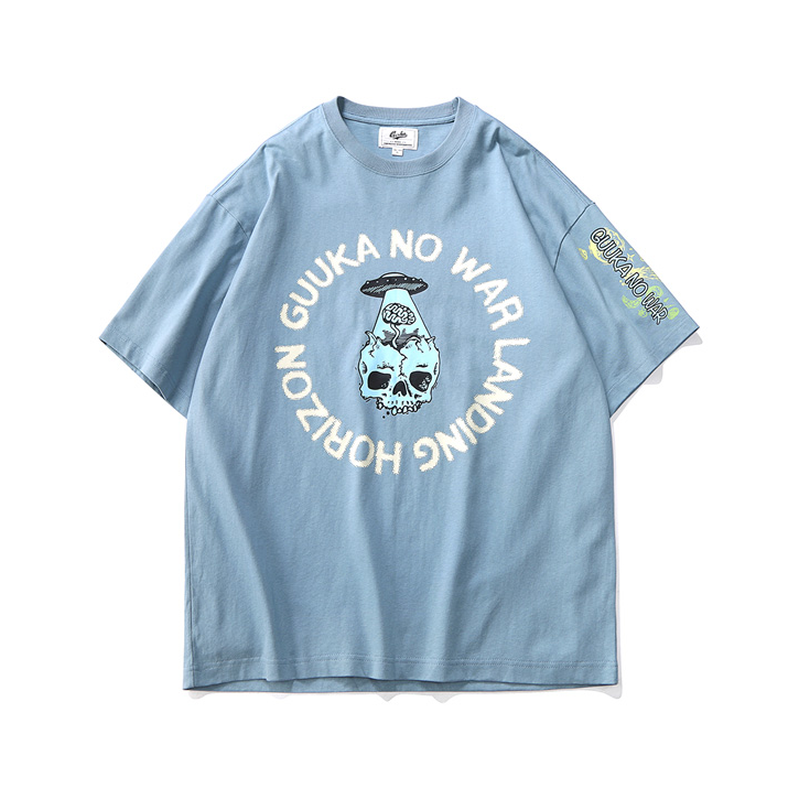 Guuka 嘻哈oversize印花短袖T恤 F4006