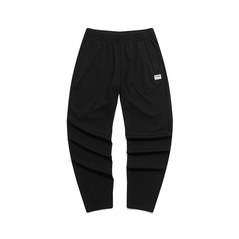 Xtep 男梭织直筒透气弹力速干运动长裤 979229630513