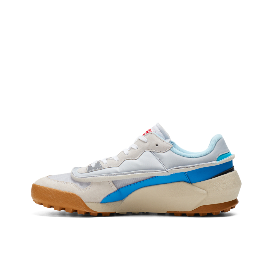 推荐商品：Onitsuka Tiger Admix Runner 舒适轻便 减震 合成纤维 包裹性 运动休闲鞋 灰色/蓝色