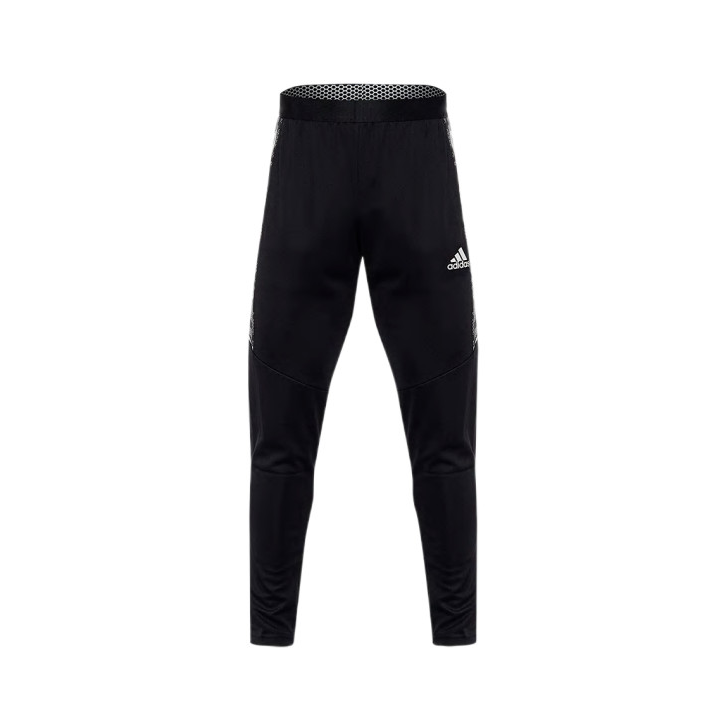 adidas 运动锥形修身速干针织休闲长裤 男女同款 DM3127