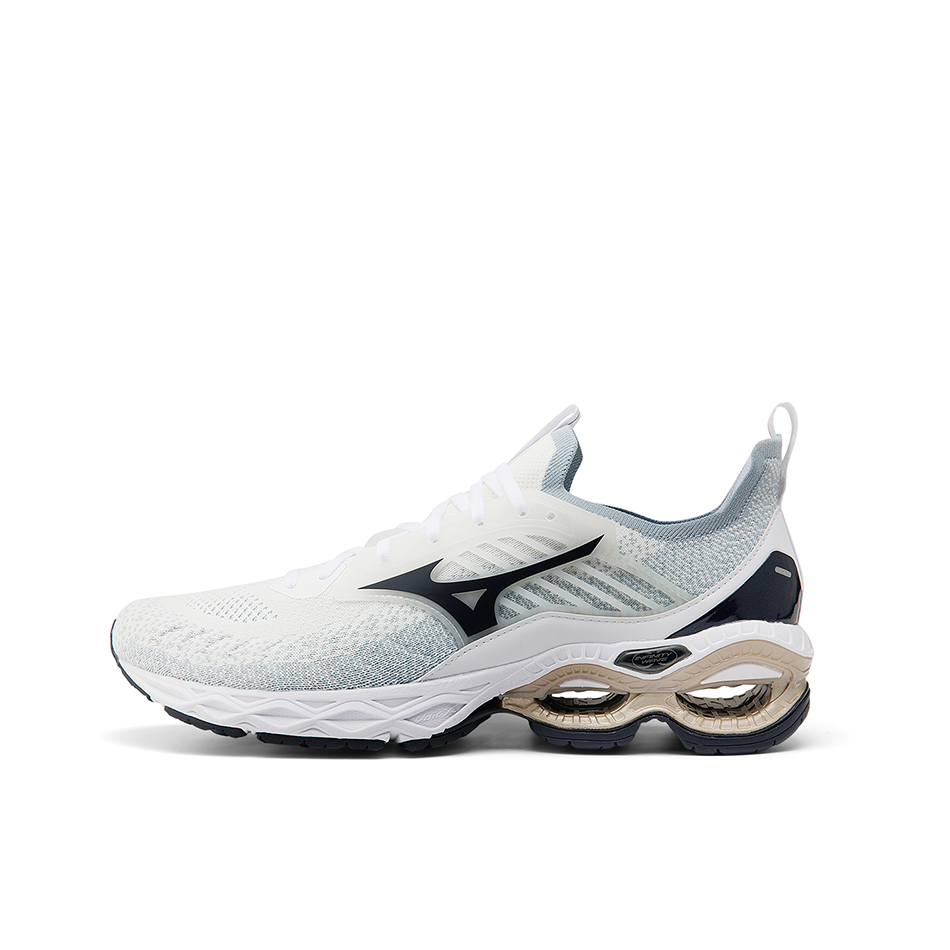 推荐商品：Mizuno/美津浓 Wave Creation 22 舒适减震 防滑耐磨 轻便 网布透气 百搭 织物 合成革 防水 马拉松 跑鞋 白色