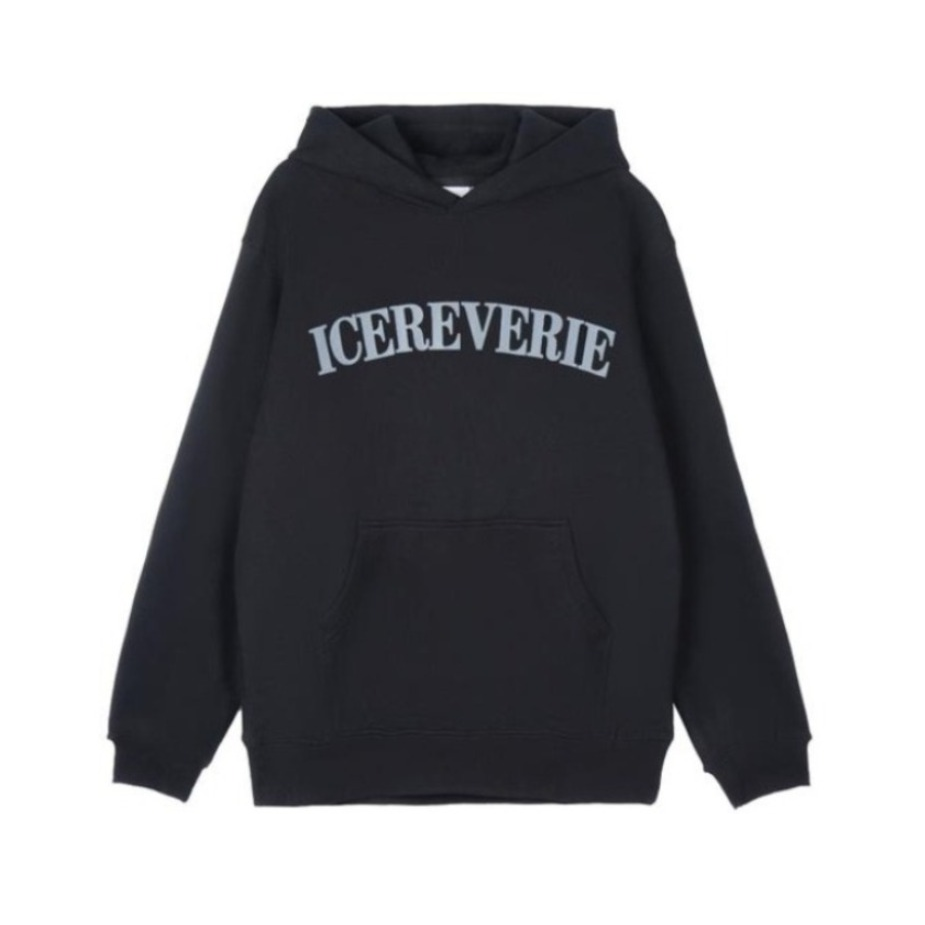 ICEREVERIE 水钻烫钻原创腰果花印花情侣连帽卫衣
