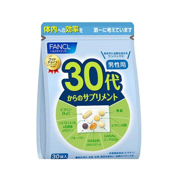 推荐商品：FANCL/芳珂 30+男士综合营养包 袋装 改善油腻