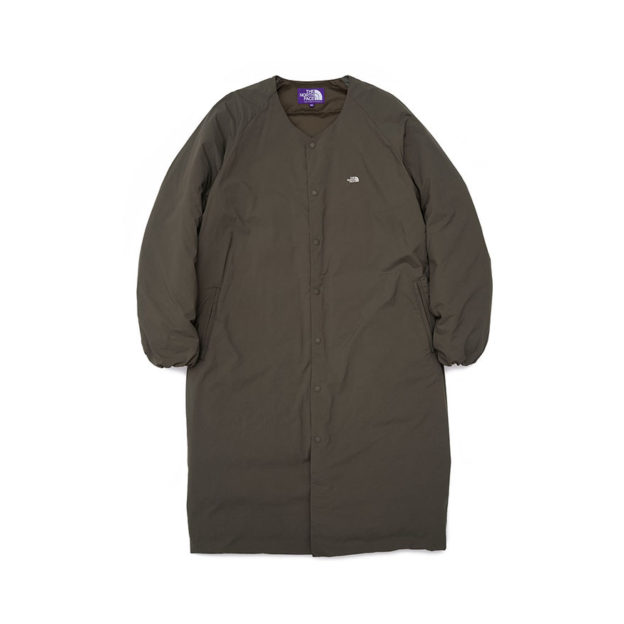 TheNorthFace 男款紫标无领长款大衣 NDW2058N