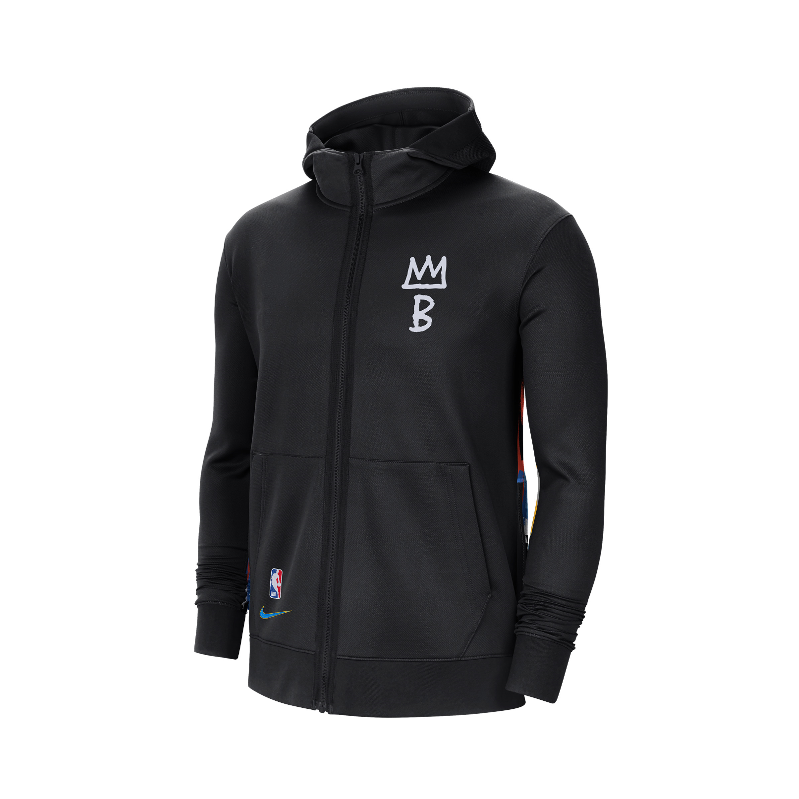 Nike 布鲁克林篮网队SHOWTIME CE NBA连帽运动卫衣夹克 CN7883