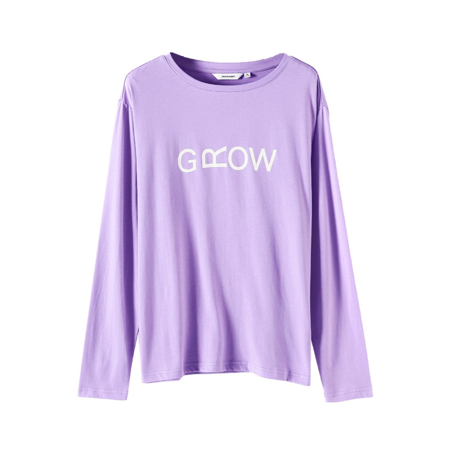 真维斯 圆领印花宽松休闲长袖T恤 女装 JV03271002