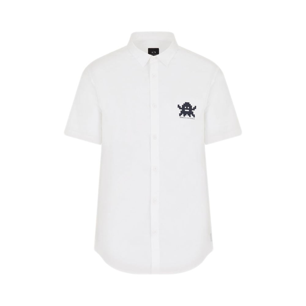 Armani 小怪兽时尚百搭短袖衬衫 6HZC03ZNEAZ